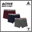 VOLCANO Active Series Men's Cotton Boxer [ 3 PIECES IN ONE BOX ] MUV-C1001/XS