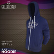 Cottonfield Men Hoodie with zip C15 (Large)
