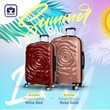 Travel Combo Set Beluga Luggage 20 Inches And 24 Inches  Rose Lady Collections Wine Red+Rose Gold