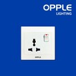 OPPLE OP-C0213912A-WH (13A Multi Socket with switch) Switch and Socket (OP-21-009)