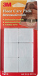 3M Scotch Floor Care Square Beige Pads 34MM 12PCS