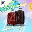 Travel Combo Set Beluga Luggage 20 Inches And 24 Inches  Rose Lady Collections Wine Red+Black