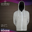 Cottonfield Men Hoodie with zip C45 (Large)