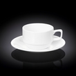 Wilmax Tea Cup & Saucer 7OZ (220ML) (3PCS) WL-993008