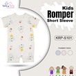 Te Te & Ta Ta Short Romper Short Sleeves White 9-12 Months (3Pcs/1Set) KRP-S101