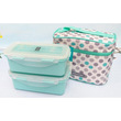 LCK762DT Lock & Lock Lunch Box Jumbo Handy With Lunch Bag HPL762 With Divider (Dot)