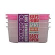 JCJ Food Keeper 600Ml 3PCS NO.31325 (Pink)