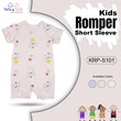 Te Te & Ta Ta Short Romper Short Sleeves Pink 9-12 Months  (3Pcs/1Set) KRP-S101