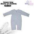 Te Te & Ta Ta Long Romper Short Sleeves Blue 3-6 Months (3Pcs/1Set) KRP-L102
