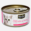Kit Cat Premium Canned Food 80G (Chicken & Prawn)