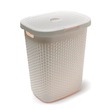 INP909-IV Lock & Lock Arianna Laundry Hamper With Lid 50LTR (Ivy)