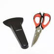 LOR131BR  Lock & Lock Kitchen Scissors 22.8CM Black/Red