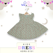 Te Te & Ta Ta Girl Short Sleeves Dress Green 6-9 Months (1Pcs) KDRS-S101