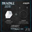 Anker PowerLine Select USB-C Cable with Lightning connect + Anker 40W 2PD Charge (White) Nano Pro