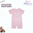 Te Te & Ta Ta Short Romper Short Sleeves Purple 0-3 Months (2Pcs/1Set) KRP-S102