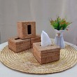 H&T ကြိမ်Tissue Box ရိုးရိုးလေးထောင့်