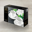Wilmax 7OZ, 220ML Tea Cup & Saucer WL-9930096С
