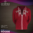 Cottonfield Men Hoodie with Zip C66 (XL)