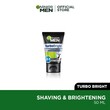 GARNIER MEN TURBO BRIGHT CLEANSING & SHAVING FOAM 50ML