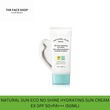 Thefaceshop Official Natural Sun Eco No Shine Hydrating Sun Cream Spf50+Pa+++ 8806182591945