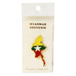 HB Myanmar Map Brooch With  Pin