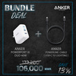 Anker PowerLine Select USB-C Cable with Lightning connect + Anker PowerPort III Duo 2PD 40W White