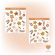 Jourcole  Boho Flowers Stickers 1 Sheet 4x5inches JC0011