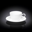 Wilmax Cappuccino Cup & Saucer 6 OZ (180ML) (3PCS) WL - 993001