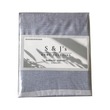 S&J Single Bed Sheet White stripe on blue SJ-02-27