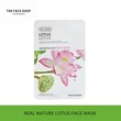 Thefaceshop Official Real Nature Mask Sheet Lotus 8806182590184